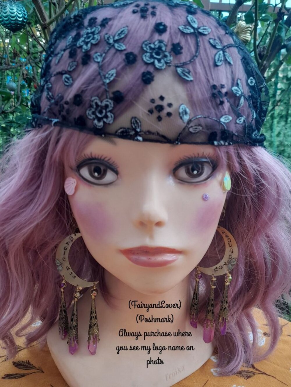 Moon Stevie Nicks "magic all around "gypsy chandelier earrings,practical magic